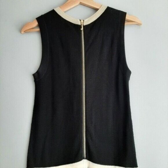 JUICY COUTURE 100% Wool Tennis Drop Waist Pleated Dress B&W Sz S - Picture 8 of 15